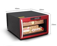 Humidificateur électrique haut de gamme en bois de cèdre, conteneur à cigares 23l, offre spéciale