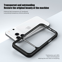 Coque de protection antichoc transparente en PC rigide et TPU souple personnalisée pour iPhone 17, 17 Pro Max, 17 AIR