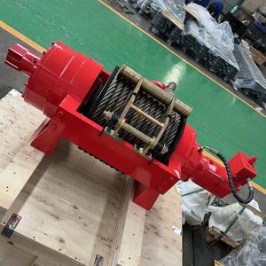 Treuil hydraulique robuste 8/10/13/15/<span class=keywords><strong>20</strong></span> <span class=keywords><strong>tonnes</strong></span> avec crochet pivotant et rouleau de guidage pour le tirage et le récupération industriels - Product Image 3