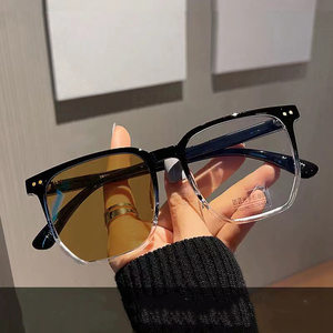 AVL15927 Unisex hombres mujeres miopes <span class=keywords><strong>gafas</strong></span> ligeras PC cuadrado fotocromático Marco <span class=keywords><strong>de</strong></span> borde completo lente reemplazable 1 pieza - Product Image 2