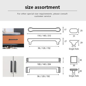 Gagang dan Tarikan Lemari Dapur Modern Mewah dari Paduan Seng untuk Laci Lemari Pakaian Perlengkapan Hotel - Product Image 5