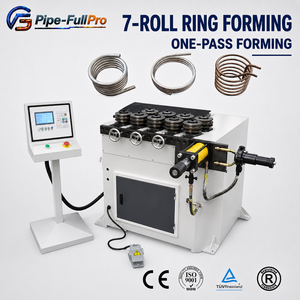 Pipe-FullPro High Precision CNC 7-Roll Ring <b>Roller</b> Machine with PLC Control for Flawless <b>Metal</b> Ring Production - Product Image 1