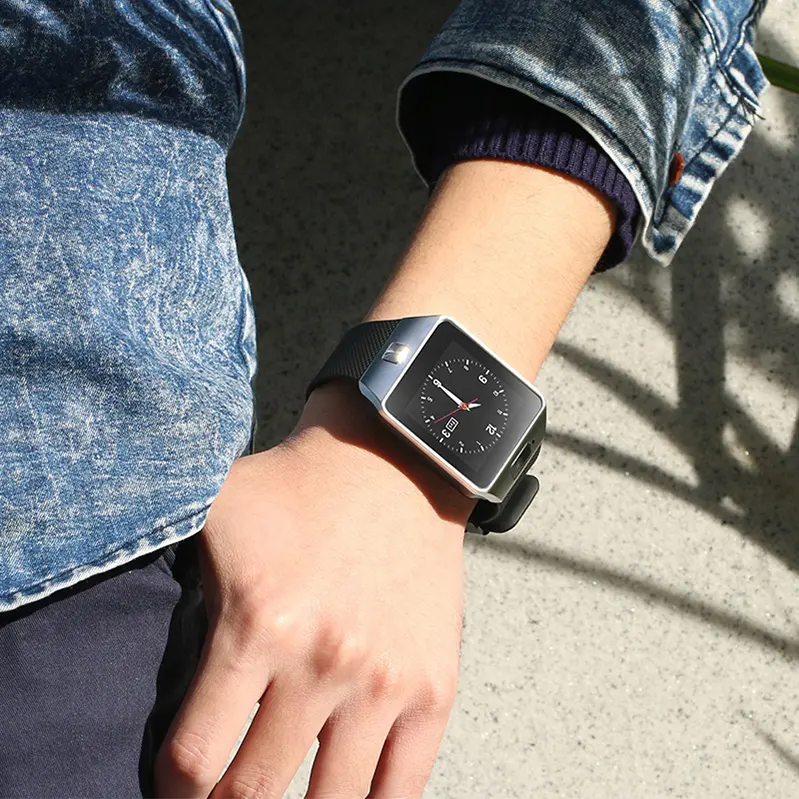 Neueste Stil DZ09 Smartwatches Telefon Silikon uhren Smart Armband Zink legierung Gehäuse Smartwatches billig