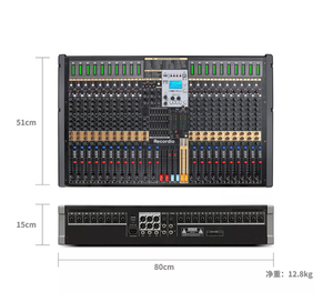 GAX-TFB24 Kép DSP Quan Tác Động Và Dual 7 Ban Nhạc EQ Điều Chỉnh Trộn Giao Diện Điều Khiển 48V Điện 2 Stereo 4 Nhóm Kết Quả Đầu Ra Aux Card Âm Thanh - Product Image 2