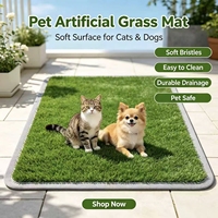 Gazon artificiel résistant à l'usure pour animaux de compagnie, gazon synthétique à faible entretien, gazon artificiel idéal pour les enclos pour chiens et les balcons