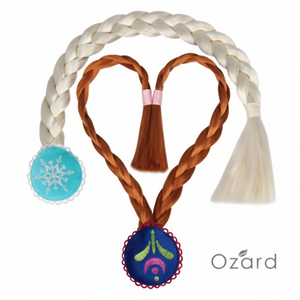 Accessorio per parrucca femminile ispirato a Elsa e Anna per costumi Cosplay - Product Image 1