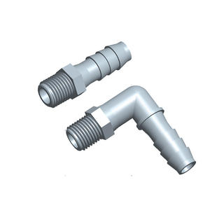 Conector de codo de PP 1/2NPT 3/8 pulgadas para tuberías de fluidos - Product Image 4