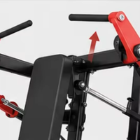 Machine de musculation commerciale à disques pour pectoraux et bras, modèle Wide Flat Chest Press, en métal robuste, capacité 200 kg, GA04