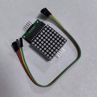 LED MAX7219 modul kontrol 1*64 modul tampilan komputer mikro chip tunggal dengan 5 kawat modul elektronik DIY untuk Ardui
