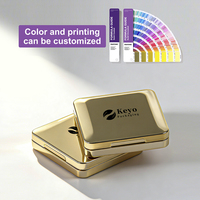Nouvelle conception, palette de fards à paupières magnétique vide à 4 godets, format carré classique, conteneur compact pour poudre pressée avec miroir