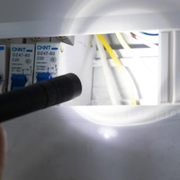 Linterna de Bolsillo Telescópica Recargable de Aluminio, Linterna Portátil para Uso Táctico de Emergencia al Aire Libre, Linterna EDC