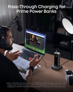 ANKER Prime 300W 26250mAh Power Bank, Base de Carga Nano para Laptop y Escritorio, Carga Rápida de 3 Puertos con A110A+A1903, Alta Capacidad de 26250mAh - Product Image 5