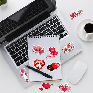 50 Piezas de Pegatinas de PVC Impermeables con Recorte, Diseño Irregular, Estilo Graffiti, con Acabado Brillante, para Decoración del Día de San Valentín, <span class=keywords><strong>Jack</strong></span>&<span class=keywords><strong>Sunny</strong></span> - Product Image 6