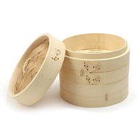 Panier vapeur en bambou chinois pour fruits de mer légumes Dim Sum Dumpling Bun