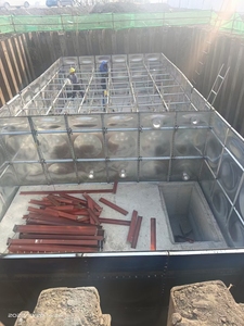 <span class=keywords><strong>Cisterna</strong></span> sotterranea serbatoio acqua nuovo acciaio in fibra di vetro FRP SMC GRP per la costruzione di ristoranti al dettaglio cuscinetto essenziale del motore - Product Image 2