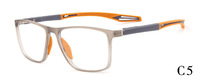 Montures de lunettes unisexes rectangulaires tendance surdimensionnées sportives en TR90 anti-lumière bleue en acrylique légères – Vente en gros directe usine