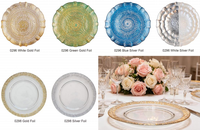 Assiettes de présentation en verre sodocalcique décoratives en gros