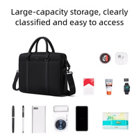 Sac fourre-tout de bureau pour hommes, sacoche grande capacité, sac bandoulière, sac multifonctionnel pour ordinateur portable