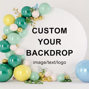 Tùy chỉnh vòng Backdrop cover, cá nhân UR Logo/văn bản/hình ảnh, Vòng tròn Backdrop Cover vòng vải ảnh nền, cho Đảng - Product Image 4