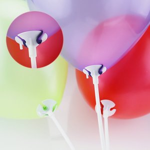 Upgraded White Balloon Sticks Holders Cups Plastic Centerpieces for Graduation Thanksgiving Wedding Party Holidays Decoration - Product Image 3