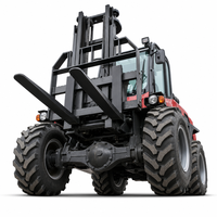 Chariot élévateur tout-terrain de nouvelle conception, 4 tonnes, charge nominale de 4000 kg, 4x4, articulé, pour terrains accidentés, avec moteur amélioré de 65 kW