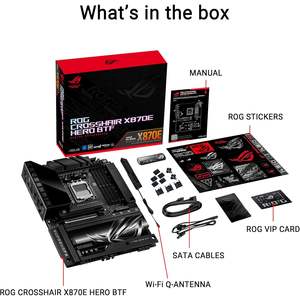 บอร์ดเกม ROG CROSSHAIR มาเธอร์บอร์ด X870E 5GHz เมนบอร์ด btf ATX Ddr5 Am5บอร์ดเล่นเกม5GHz พร้อมการออกแบบตัวเชื่อมต่อที่ซ่อนอยู่ - Product Image 4