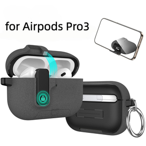 Estuche para Auriculares BT con Hebilla de Bloqueo Mate de Alta Calidad y Diseño Moderno para <span class=keywords><strong>AirPods</strong></span> <span class=keywords><strong>Pro</strong></span> 1/2 3/4, Resistente a Impactos - Product Image 3