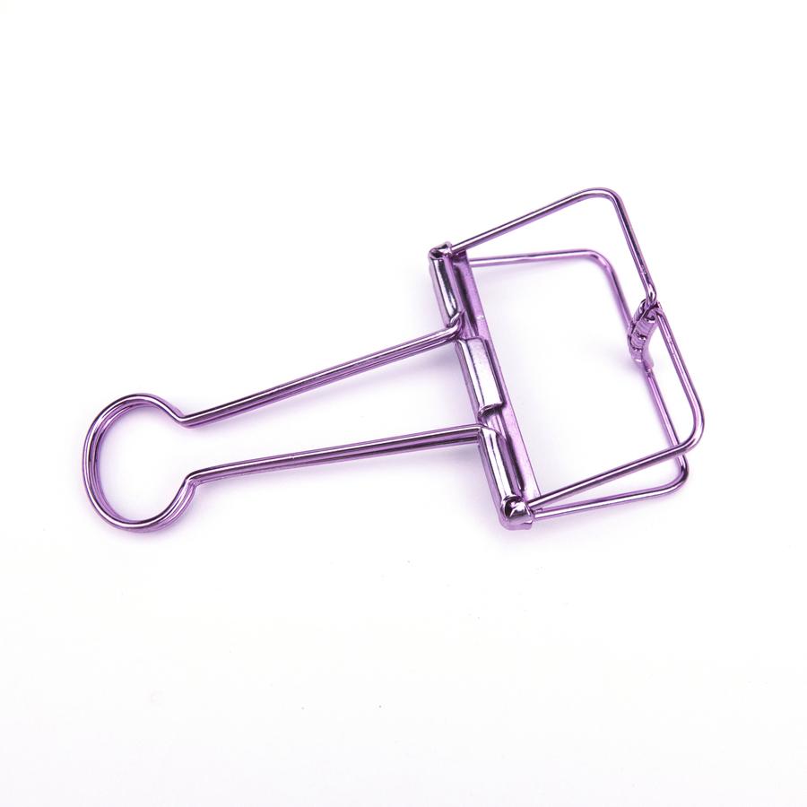 Многофункциональные цветные металлические съемные длинные зажимы для бумаги, скелтоновый зажим