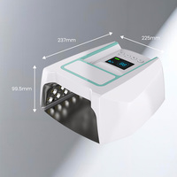 Sèche-ongles UV LED sans fil rechargeable, design portable, puissance 126W, séchage rapide, utilisation domestique professionnelle, 36 perles lumineuses