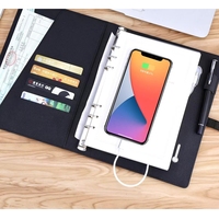 Carnet intelligent A5 avec batterie 8000 mAh, chargement sans fil et fermeture magnétique, bloc-notes rechargeable, agenda, batterie externe