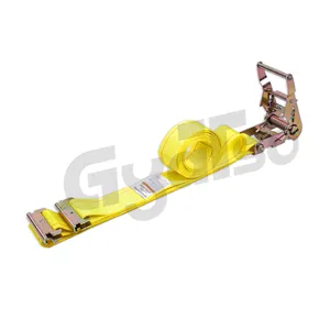 2 Inch E Track Ratchet Transport Dry Van Yellow Strap For Logistic