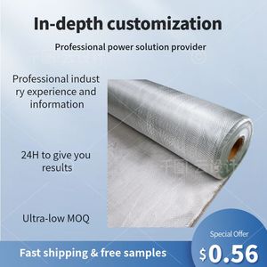 Vải sợi thủy tinh chịu nhiệt 4 oz 50 \ "rộng x 3.3 yard vải dệt trơn với dịch vụ cắt và hàn - Product Image 4