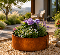 Jardinière extérieure moderne et minimaliste de grande taille - Parfaite pour l'aménagement paysager des villas et la création d'une ambiance haut de gamme sur la terrasse
