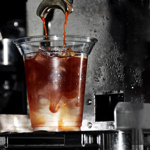 Gobelets jetables à paroi simple en PET transparent de 90 mm avec logo personnalisé, 12 oz, 16 oz, 18 oz, 24 oz, imprimés en UV, pour boissons froides, bière, thé au lait, glace - Product Image 1