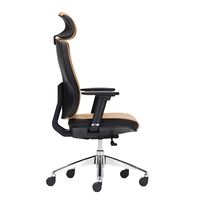 Chaises de bureau en cuir antique de luxe Donati marron Pu à dossier haut Patron ergonomique exécutif avec soutien lombaire