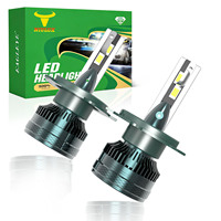 Ampoule de phare LED NIULUX W22 H7 H11 65W 5500LM Haute puissance 6500K Blanc froid Ultra lumineux Compatible universel OEM/ODM Lampe automobile