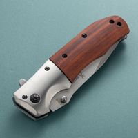 Couteau pliant DA51 à manche en bois de couleur, haute dureté, couteau de camping portable pour l'extérieur