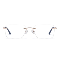 Nouvelles lunettes photochromiques anti-lumière bleue, lunettes tendance, montures de lunettes d'ordinateur sans monture