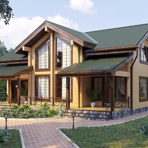 Casa de Madera, Villa al Aire Libre, Estilo Chino, Material de Madera, Casa Móvil Ensamblada - Product Image 3