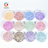Poudre à paillettes en vrac pour animaux de compagnie, couleurs néon, tailles mélangées, vente en gros, 50 pièces, GH9720DD
