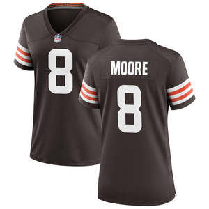 Kadın Cleveland Jersey özel amerikan futbol topu gömlek işlemeli dikişli gençlik üniformaları artı boyutu kısa - Product Image 3