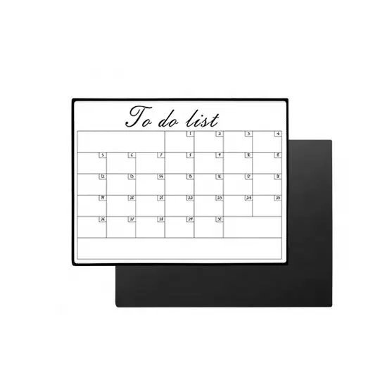 Calendario magnetico per frigorifero calendario magnetico pianificatore settimanale rimovibile lavagna mensile per cancellare a secco