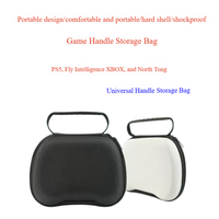 Étui rigide pour manette EVA pour PS5/Xbox/Switch Pro, sac de rangement pour manette en tissu Oxford, double fermeture éclair, poignée portable