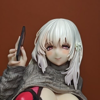 Figura Coleccionable de Anime Bishoujo Sexy Miki de PVC, Modelo de Juguete para Decoración de PC, Figura de Hermana en Pose de Sentadilla, Regalo para Adultos