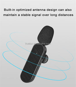 Dispositivo receptor de micrófono Lavalier inalámbrico H20 <span class=keywords><strong>One</strong></span> Drag Four incorporado DSP reducción activa de ruido Micrófono de solapa 4 en 1 - Product Image 5
