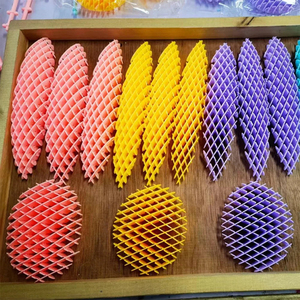 Juguete Antiestrés de Malla Elástica con Forma de Gusano, Pequeño y Decorativo, Fácil de Jugar - Product Image 2