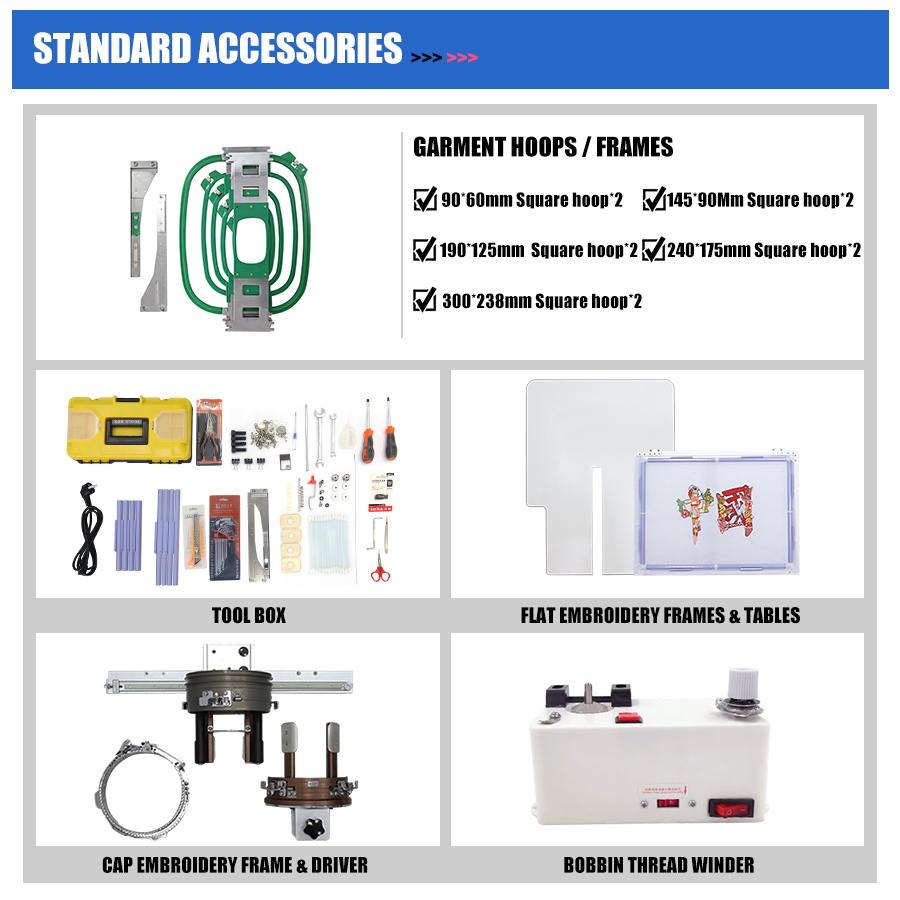 Wholesale Small Single Head Computer Embroidery Machine