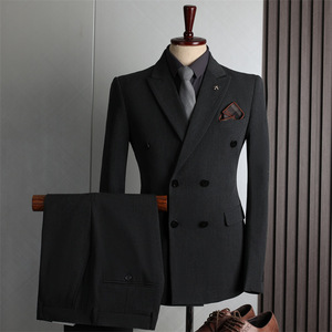 Trajes de marca personalizados <span class=keywords><strong>para</strong></span> <span class=keywords><strong>hombre</strong></span>, 3 piezas, fábrica de alta calidad, OEM, trajes de boda <span class=keywords><strong>para</strong></span> <span class=keywords><strong>hombre</strong></span>, trajes de moda con botones de dos filas <span class=keywords><strong>para</strong></span> <span class=keywords><strong>hombre</strong></span> - Product Image 5