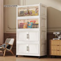 Organiseur de tiroir en plastique transparent à prix d'usine, rangement pour articles divers ménagers, organisateurs de placard pliables pour armoire