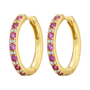 ต่างหูห่วงทำจากหินสีขาวแบบใหม่ต่างหูมีสไตล์เหมาะสำหรับเป็นของขวัญสำหรับครอบครัวหรือแฟนสาว - Product Image 2